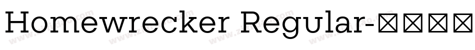 Homewrecker Regular字体转换